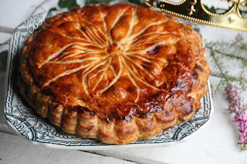 Galette amandes, chocolat blanc, framboises