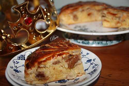 Galette des rois noix, amandes, miel et rhum