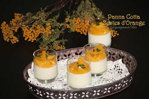 Panna cotta aux zestes d'orange