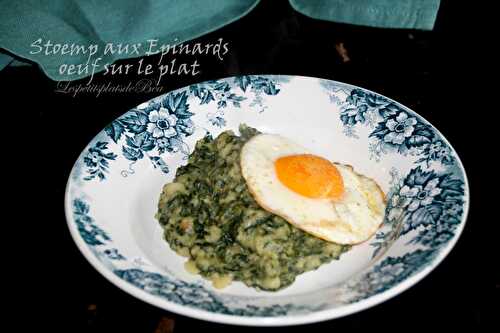 Stoemp aux épinards oeuf sur le plat - balade bruxelloise