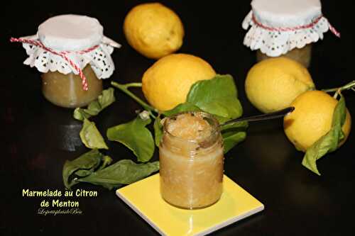 Marmelade au citron de Menton - balade à Menton, Cocteau