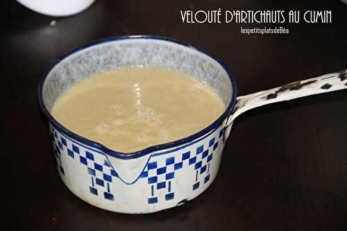 Velouté d'artichauts au cumin