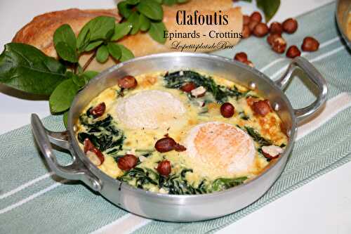 Clafoutis épinards et crottins