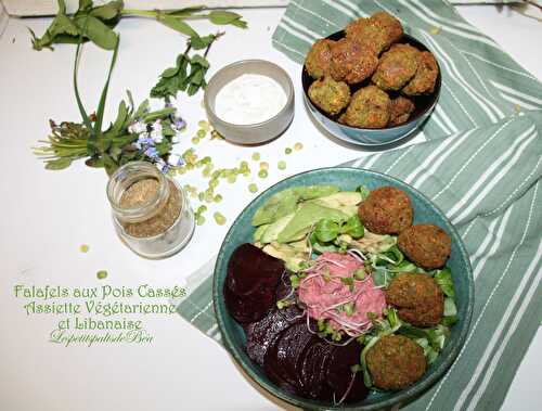 Falafels aux pois cassés pour une belle assiette végétarienne et libanaise