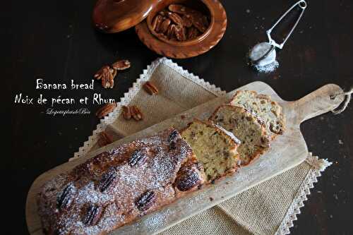 Banana bread aux noix de pécan et au rhum