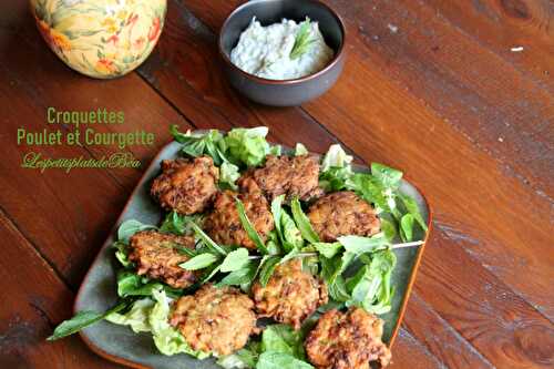 Croquettes de poulet et courgette