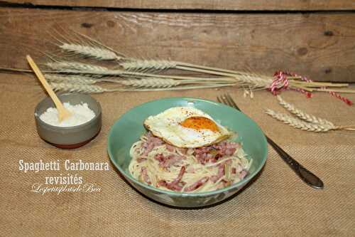 Spaghetti carbonara revisitée