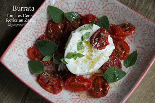 Burrata et tomates cerises rôties au zaatar