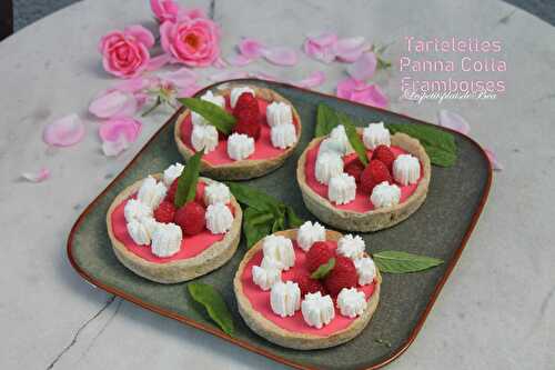 Tartelettes panna cotta aux framboises