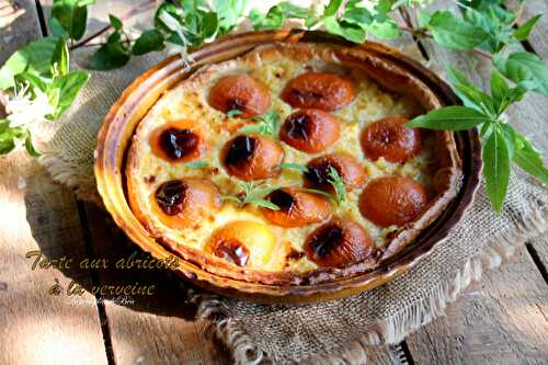 Tarte aux abricots et à la verveine