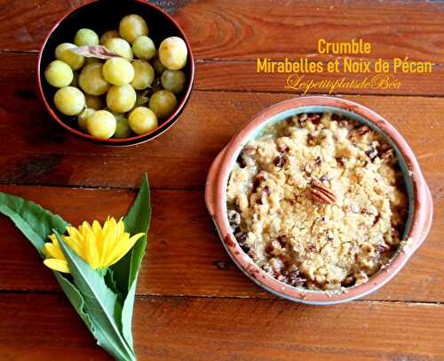 Crumble de mirabelles et noix de pécan - Balade lorraine à Nancy