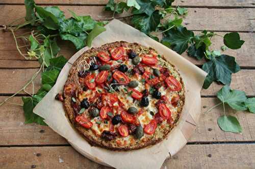 Pizza de courgettes au chorizo, duo de tomates et provolone