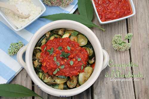 Courgettes à l'arrabiata