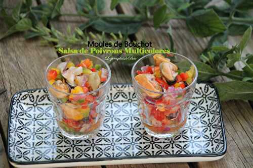 Moules de bouchot, salsa de poivrons multicolores - balade aux îles Chausey