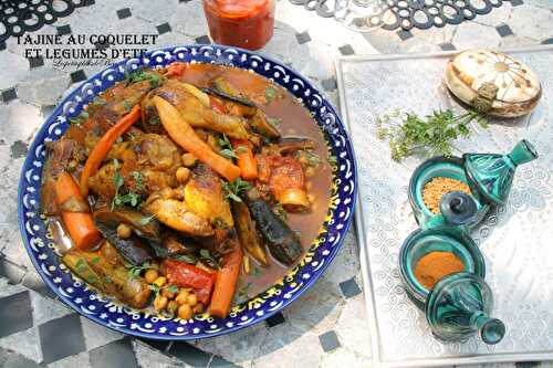 Tajine au coquelet aux légumes d'été - balade tunisienne