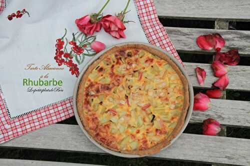 Tarte alsacienne à la rhubarbe - balade alsacienne à Thann