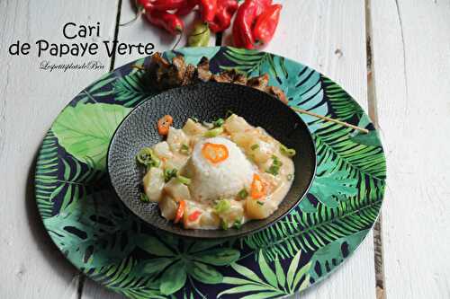 Cari de papaye verte (recette créole)