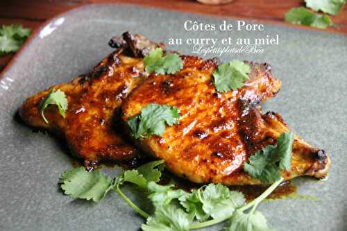 Côtes de porc au curry et au miel