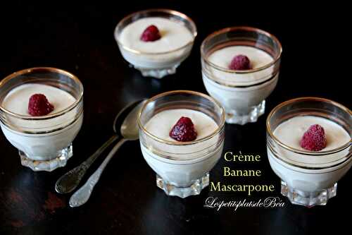 Crème banane mascarpone