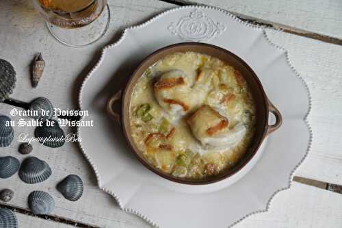 Gratin de poisson au sablé de Wissant - balade régionale aux 2 caps