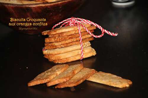 Biscuits croquants aux oranges confites