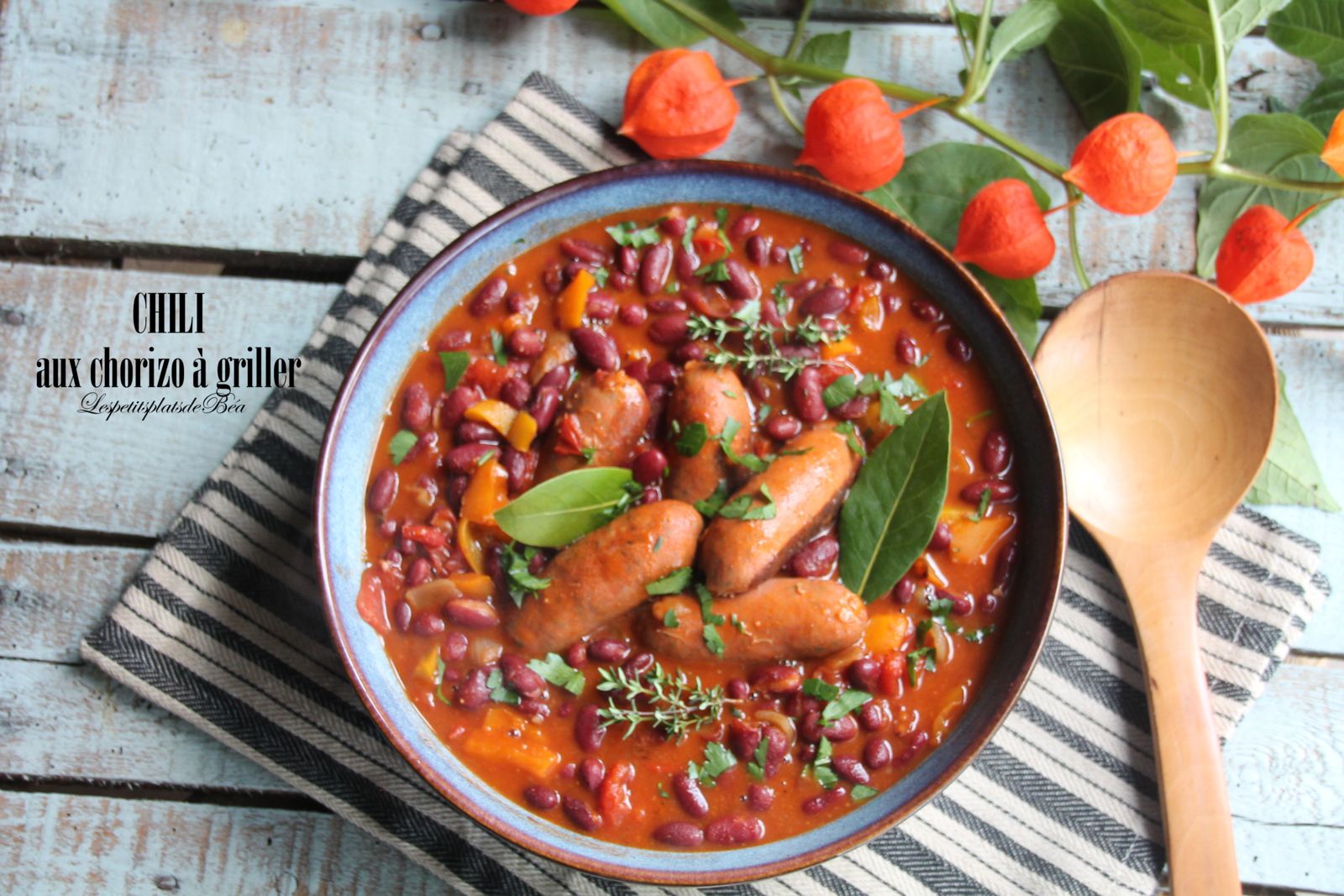 Chili aux chorizo à griller