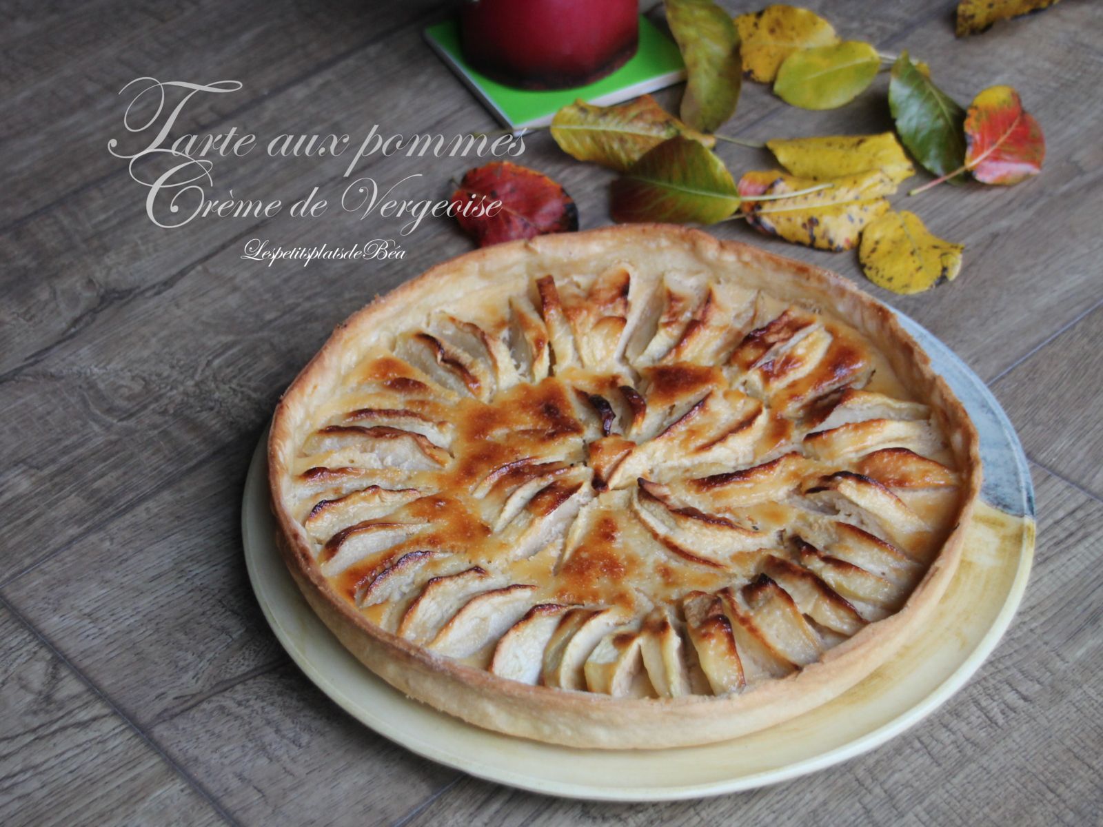 Tarte aux pommes à la crème de vergeoise