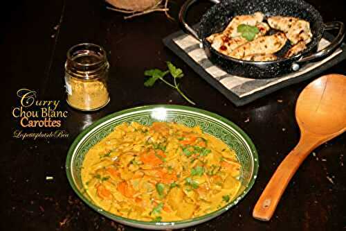 Curry de chou blanc et carottes