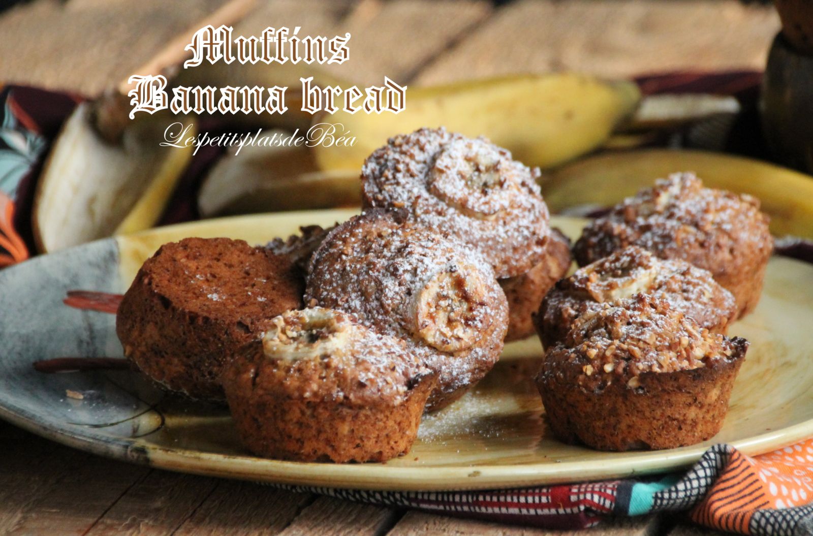 Muffins banana bread - Balade au jardin Van Beek