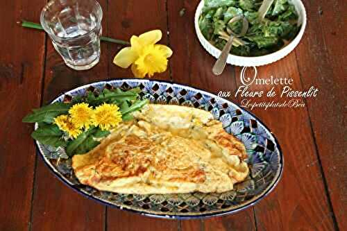 Omelette aux fleurs de pissenlit