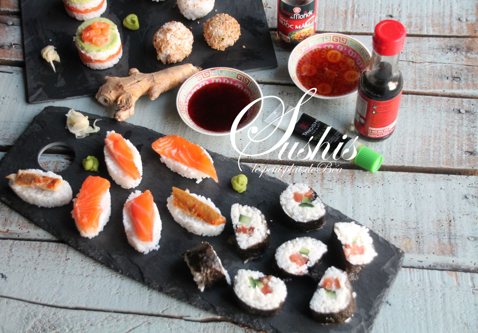 Plateau de sushis maison