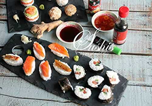 Plateau de sushis maison