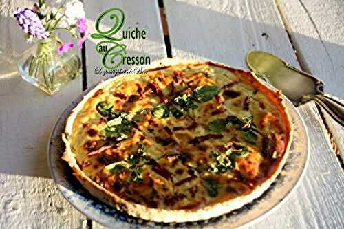 Quiche au cresson - balade à Veules les Roses