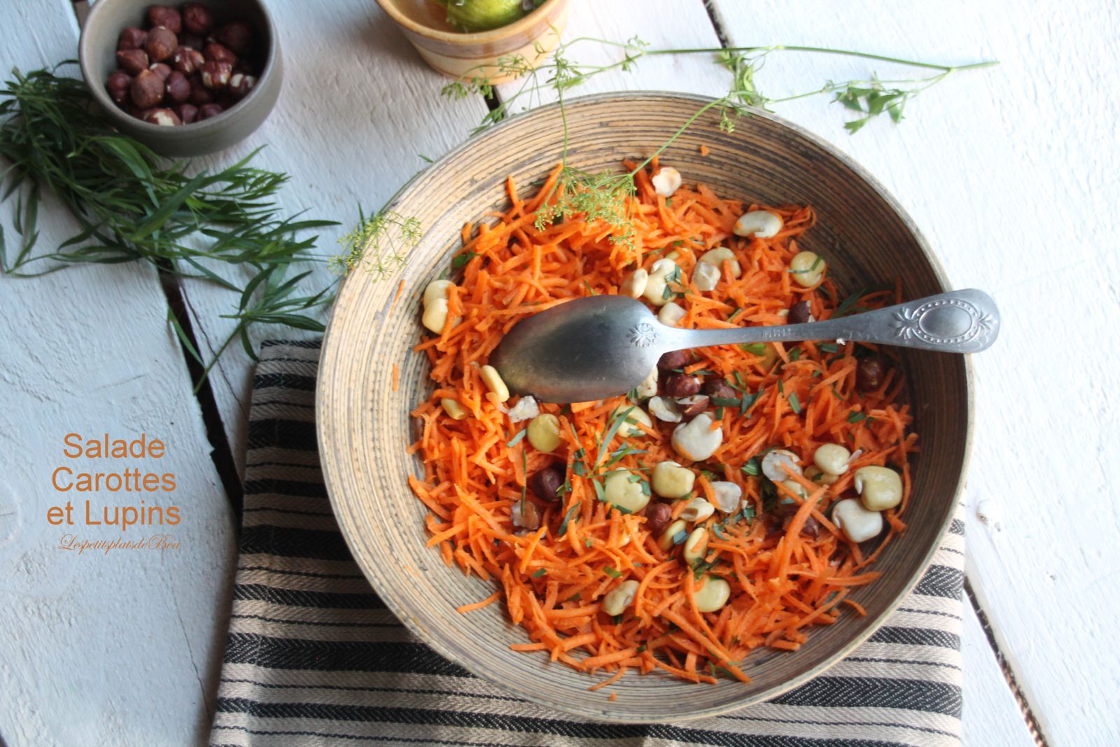 Salade de carottes aux lupins