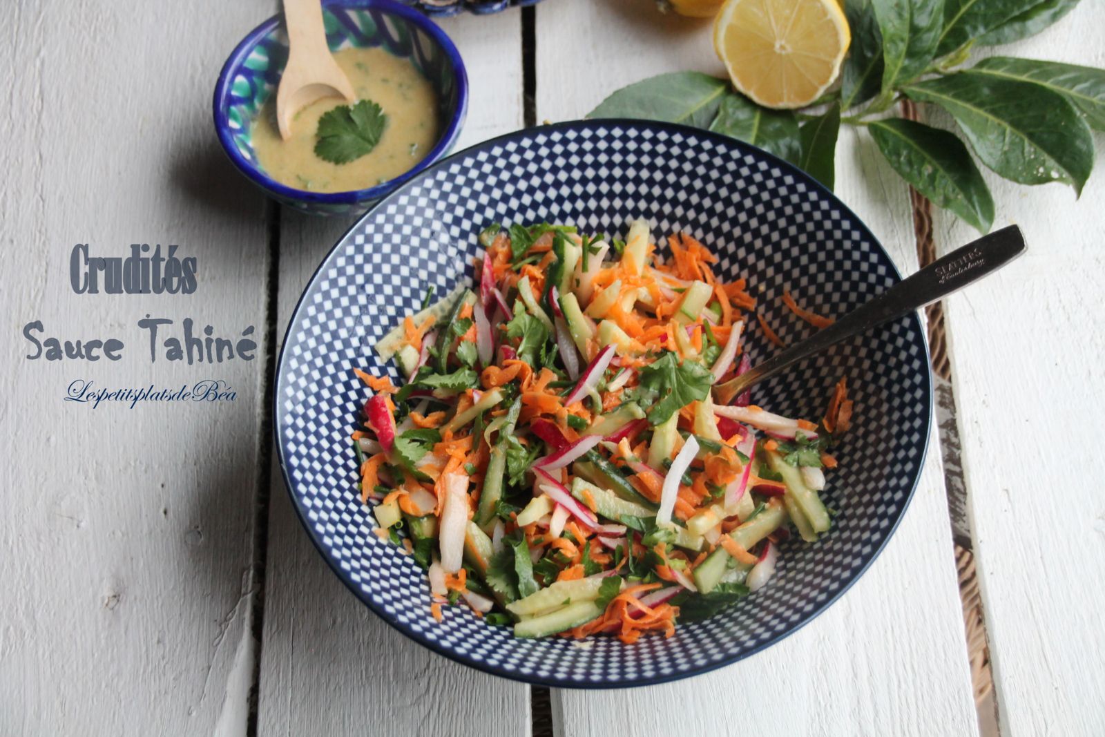 Crudités sauce vinaigrette au tahiné