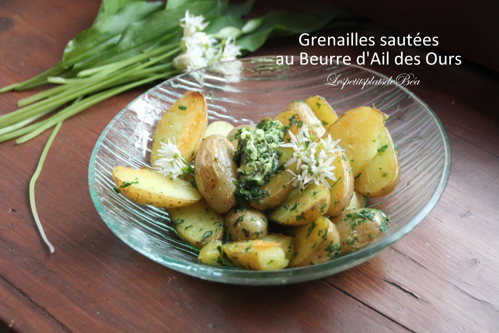 Grenailles sautées au beurre d'ail des ours - balade en Haute Savoie