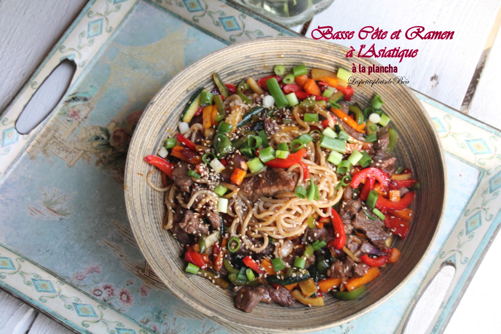 Basse côte et ramen à l'asiatique à la plancha- balade birmane à Bagan