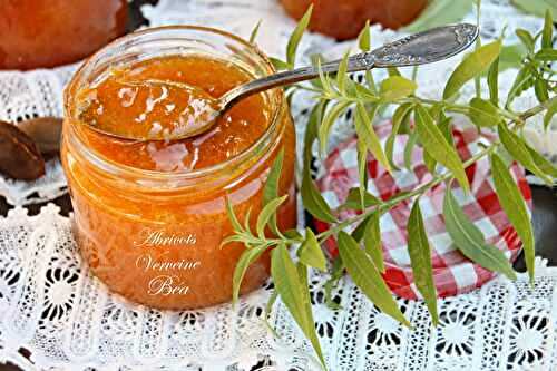 Confiture abricots et verveine