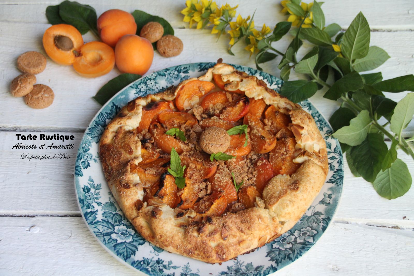 Tarte rustique aux abricots et amaretti