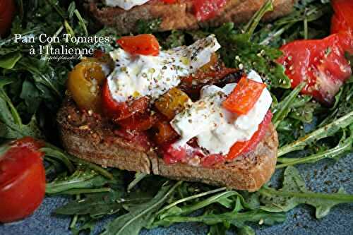 Pan con tomates à l'italienne