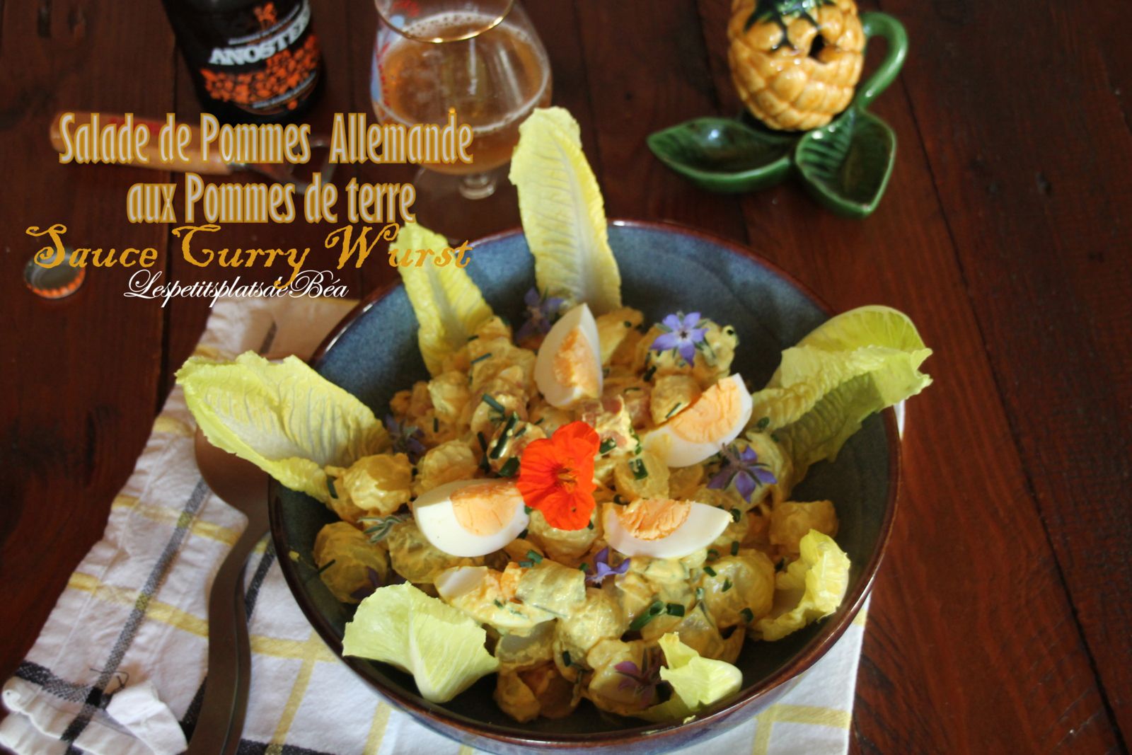 Salade allemande aux pommes de terre, sauce curry wurst - balade allemande