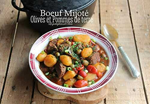 Boeuf mijoté aux olives et pommes de terre