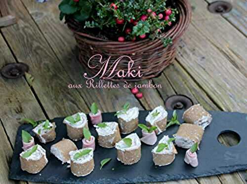 Maki de galette au sarrasin et rillettes de jambon