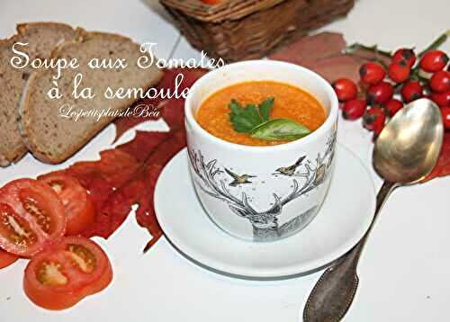 Soupe aux tomates à la semoule