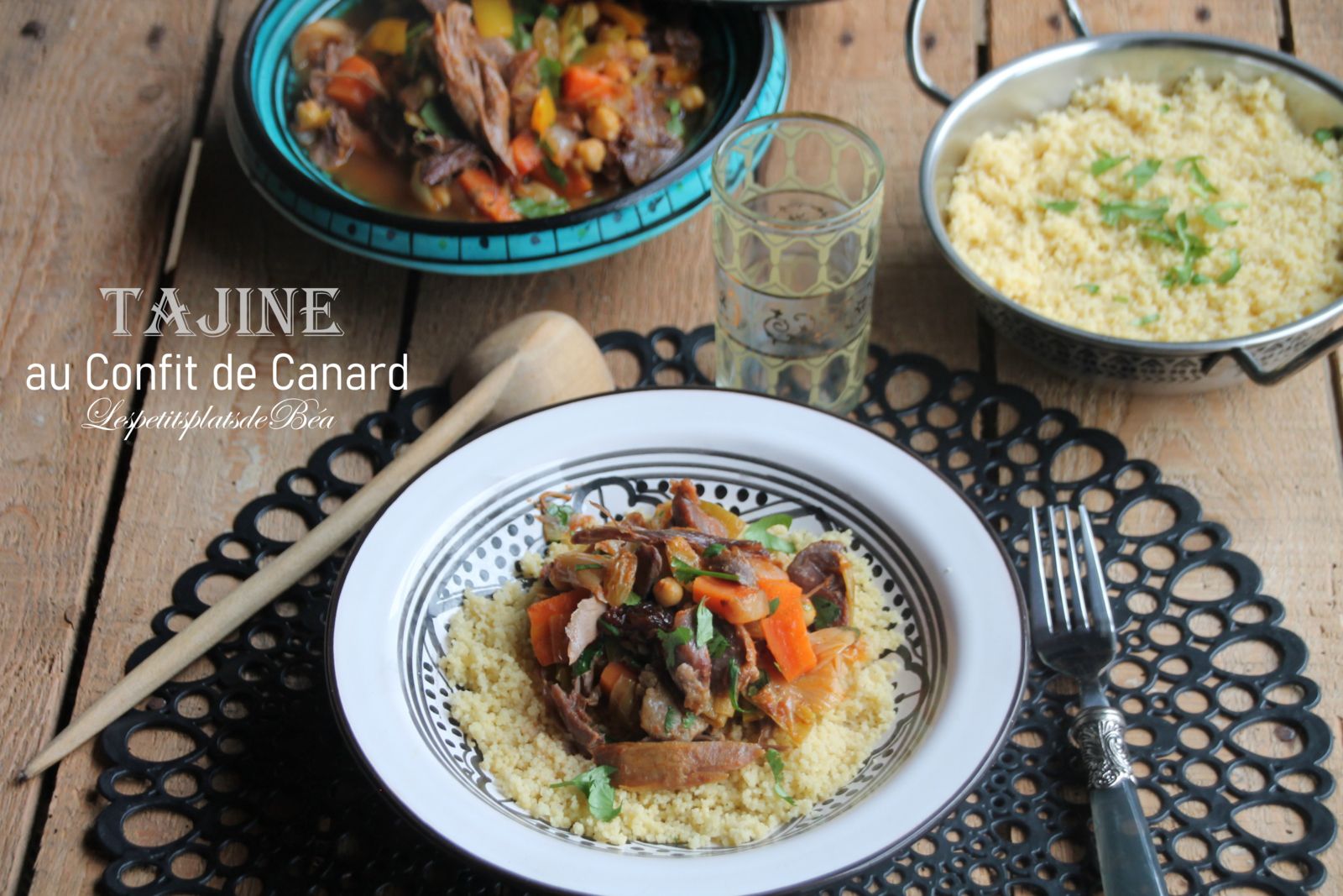 Tajine au confit de canard