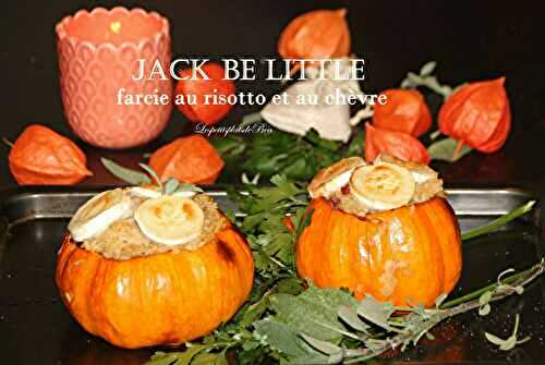 Jack be little farcie au risotto et au chèvre