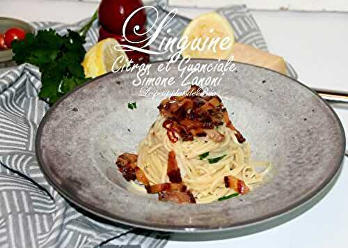 Linguine au citron et guanciale de Simone Zanoni