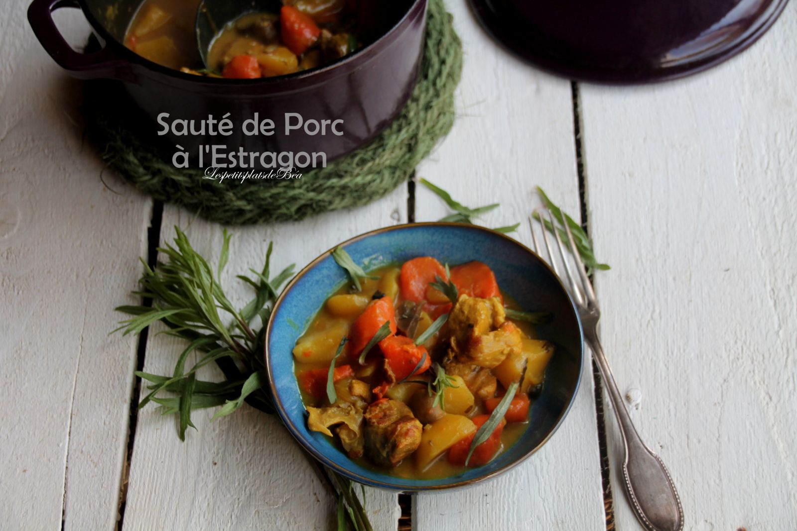 Sauté de porc à l'estragon