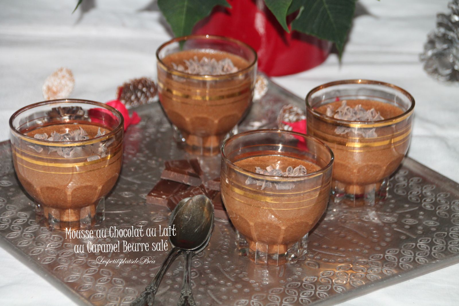 Mousse au chocolat au lait au caramel beurre salé