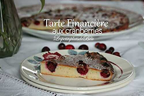 Tarte financière aux cranberries